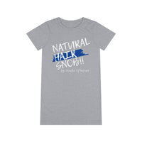 Natural Hair Snob T-Shirt Dress (Blue Paint Swipe)