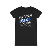 Natural Hair Snob T-Shirt Dress (Blue Paint Swipe)