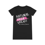 Natural Hair Snob T-Shirt Dress (Pink Paint Swipe)