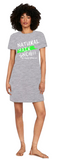 Natural Hair Snob T-Shirt Dress (Mint Green Paint Swipe)