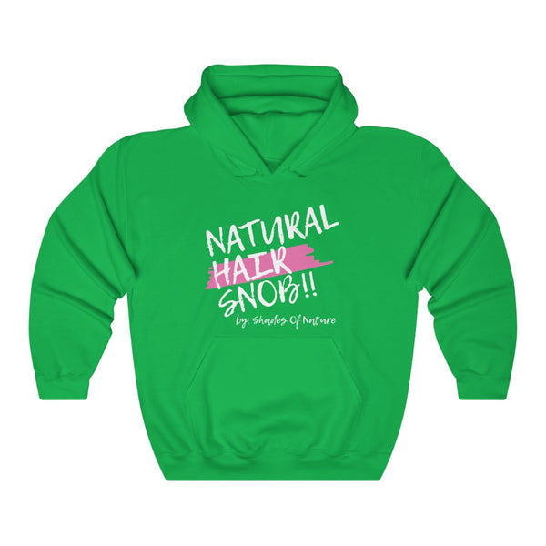 Natural Hair Snob Hoodie (Pink paint)