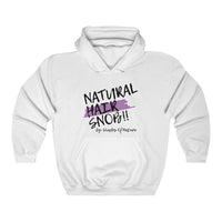 Natural Hair Snob Hoodie (Purple paint)