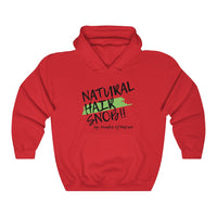 Natural Hair Snob Hoodie (Green paint)