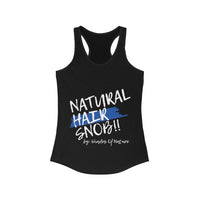 Women's NHS Racerback Tank (Blue Paint Swipe)