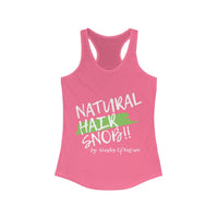 Women's NHS Racerback Tank (Mint Green Paint Swipe)