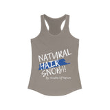 Women's NHS Racerback Tank (Blue Paint Swipe)