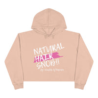 Natural Hair Snob Crop Hoodie (Pink Paint)