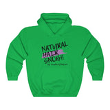 Natural Hair Snob Hoodie (Purple paint)