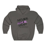 Natural Hair Snob Hoodie (Purple paint)