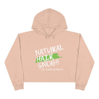 Natural Hair Snob Crop Hoodie (Green Paint)