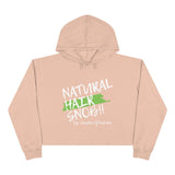 Natural Hair Snob Crop Hoodie (Green Paint)