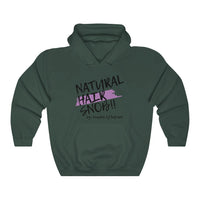 Natural Hair Snob Hoodie (Purple paint)