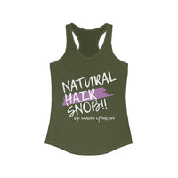 Women's NHS Racerback Tank (Lavender Paint Swipe)