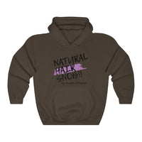 Natural Hair Snob Hoodie (Purple paint)