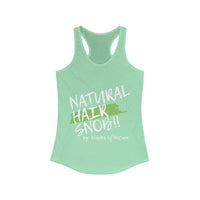 Women's NHS Racerback Tank (Mint Green Paint Swipe)