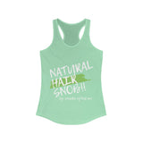 Women's NHS Racerback Tank (Mint Green Paint Swipe)