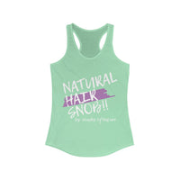 Women's NHS Racerback Tank (Lavender Paint Swipe)