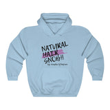 Natural Hair Snob Hoodie (Purple paint)