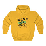 Natural Hair Snob Hoodie (Green paint)