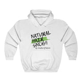 Natural Hair Snob Hoodie (Green paint)